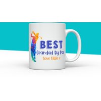 Beste Grandad By Par, Personalisierte Golftasse, Vatertagsgeschenk, Golf Geschenk, Christmas, Birthday, Best von IMMOSS