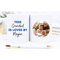 Grandad Photo Mug - Bester Opa Dieser Wird Von Geliebt Neue Geschenk Custom Grandad Becher Geburtstag Weihnachten von IMMOSS