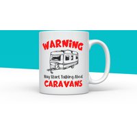 Lustige Wohnmobil Tasse, Warnung Kann Beginnen, Über Wohnwagen Zu Sprechen, Wohnwagenbecher, Geschenk, Camping Geschenk Weihnachten Lustiges von IMMOSS