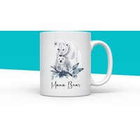 Mama Bär Tasse, Weihnachten Eisbär Becher, Geschenke, Personalisiertes Geschenk, Geschenk Für Mama, Neue Neue Tasse von IMMOSS
