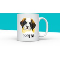 Personalisierte Bernhardiner Tasse, Geschenk, Hundebecher, Geschenk Für Hund Mama, Geburtstag Weihnachten Hundebesitzer von IMMOSS