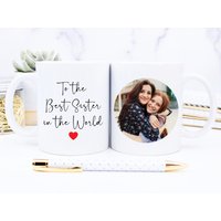 Personalisierte Schwester Tasse - Personalisiertes Geschenk Für Foto Geschenk Beste Fotobecher Weihnachten Geburtstag von IMMOSS