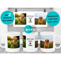 Personalisierter Hunde-Papa-Becher - Foto-Geschenk Für Hunde-Papa Neuer Hundefoto-Geschenk Bester Hundebesitzer Geburtstag Weihnachten Geschenk von IMMOSS