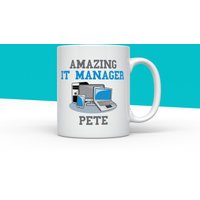 Personalisierter It-Manager-Becher, Geschenk Für It-Manager, Neue Job-Tasse, Job-Becher, It-Manager Weihnachten, Tech Geek-Geschenk von IMMOSS