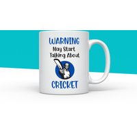 Warnung Kann Beginnen, Über Cricket-Becher - Batting Becher Lustige Cricket-Geschenk Weihnachten Geburtstagsgeschenk Für Ihn Sport Cricket von IMMOSS