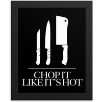Chop It Like It's Hot Wall Art | Küche Dekor Wand Kunst Feinschmecker Koch Geschenk Kochen von IMPAPER