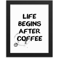 Das Leben Beginnt Nach Dem Kaffee Wand Kunst | Küche Dekor Feinschmecker Barista Geschenk Kaffeeliebhaber Koch Das Leben Beginnt Nach Dem Kaffee Wand Kunst | Küche Dekor Feinschmecker Barista Geschenk Kaffeeliebhaber Koch von IMPAPER