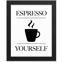 Espresso Yourself Küche Wandkunst | Dekor Wand Kunst Feinschmecker Barista Geschenk Kaffeeliebhaber Koch von IMPAPER