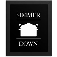 Simmer Down Küche Wandkunst | Dekor Wand Kunst Feinschmecker Koch Geschenk Kochen von IMPAPER