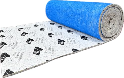 IMPERIAL STUDIOS Luxus-Teppichunterlage Rolle – 12 mm dicke PU-Schaum-Unterlage mit rutschfestem Greifer – 15 m² strapazierfähige, gepolsterte Isolierung für Teppichböden – Wärme- und Schallkontrolle von IMPERIAL STUDIOS