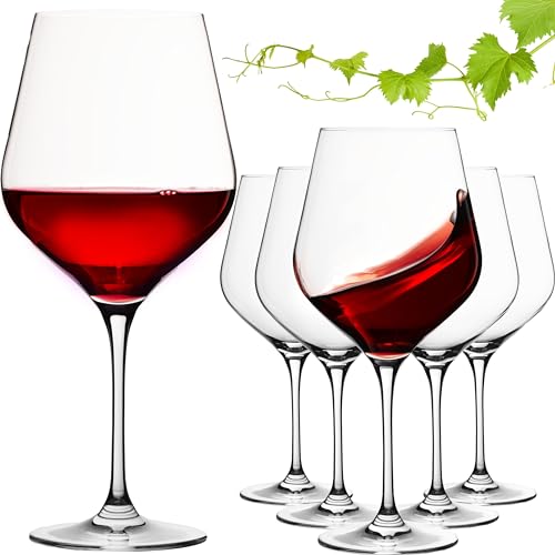 IMPERIAL Große Rotweingläser 920ml Set 6-Teilig 'Sydney' Burgundergläser aus Crystalline Glas Weinglas Spülmaschinenfest von IMPERIAL glass