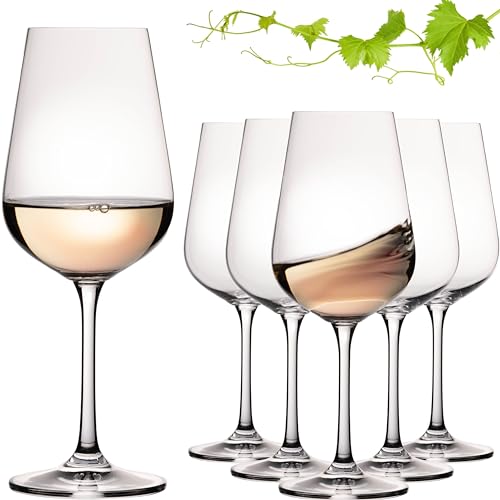 IMPERIAL Weißweingläser 360ml 'Brcelona' Set 6-Teilig Riesling Glas aus Crystalline Glas Weingläser Spülmaschinenfest von IMPERIAL glass