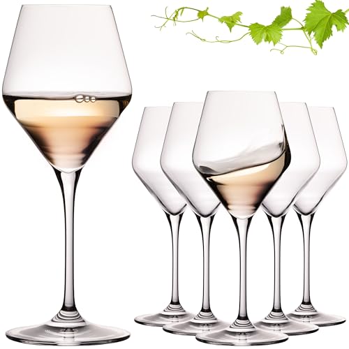 IMPERIAL Weißweingläser 370ml Serie 'Rom' Set 6-Teilig Rieslinggläser aus Crystalline Glas Weinglas Spülmaschinenfest von IMPERIAL glass