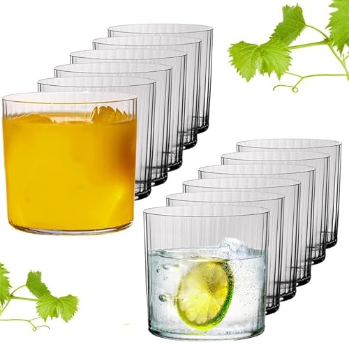 IMPERIAL geriffelte Trinkgläser 350ml - Wassergläser 12er Set aus Crystalline Glas Serie "London" Spülmaschinenfest IMPERIAL geriffelte Trinkgläser 350ml - Wassergläser 12er Set aus Crystalline Glas Serie "London" Spülmaschinenfest von IMPERIAL glass