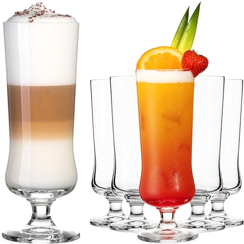 IMPERIAL glass Elegante Cocktailgläser aus Crystalline Glas 380ml Set 6-Teilig Longdrinkgläser Eiskaffeegläser Cocktails von IMPERIAL glass
