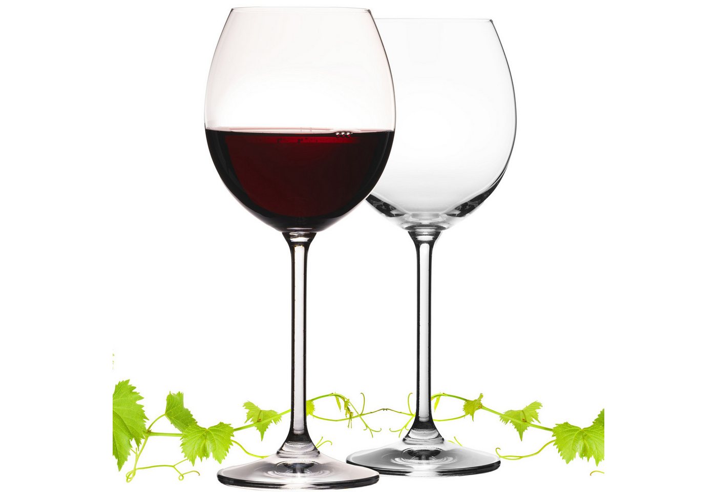 IMPERIAL glass Weinglas Burgundergläser 350ml Set 2-Teilig "Venedig", Crystalline Glas, Rotweingläser aus Crystalline Glas Weinglas Spülmaschinenfest von IMPERIAL glass