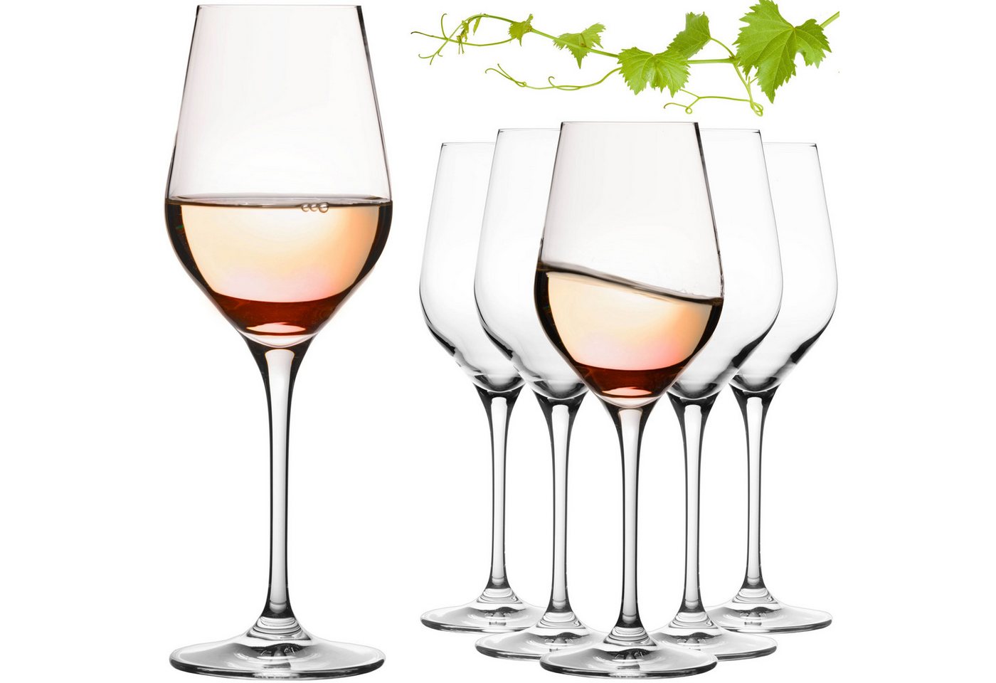 IMPERIAL glass Weinglas Weißweingläser 200ml "Sydney" Set 6-Teilig, Crystalline Glas, Riesling Glas aus Crystalline Glas Weingläser Spülmaschinenfest von IMPERIAL glass