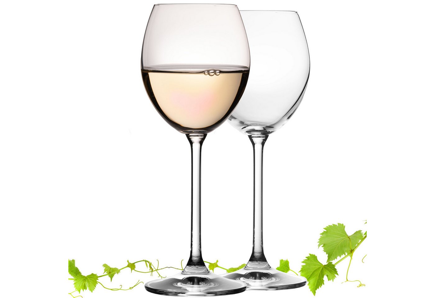 IMPERIAL glass Weinglas Weißweingläser 250ml "Venedig" Set 2-Teilig, Crystalline Glas, Riesling Glas aus Crystalline Glas Weingläser Spülmaschinenfest von IMPERIAL glass