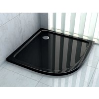 50 mm Duschtasse 100 x 100 cm Viertelkreis (schwarz) - Schwarz von IMPEX-BAD