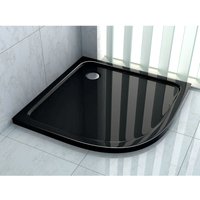 50 mm Duschtasse 80 x 80 cm Viertelkreis (schwarz) - Schwarz von IMPEX-BAD