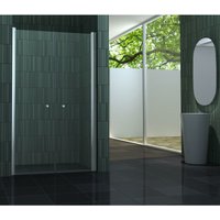 Impex-bad - 6 mm Nischentür wings 100 x 195 cm - Klarglas von IMPEX-BAD