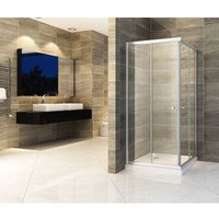 Impex-bad - Duschkabine juniso-q 90 x 90 x 190 cm ohne Duschtasse - Klarglas von IMPEX-BAD