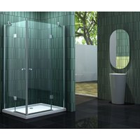 Duschkabine neotec 120 x 90 x 195 cm ohne Duschtasse - Klarglas von IMPEX-BAD