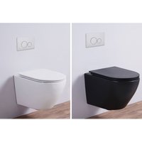 Spülrandloses Wand-WC inkl. Soft-Close (matt) von IMPEX-BAD