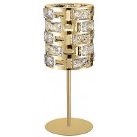 Impex Lola 1 Licht Tischlampe Gold Kristall von IMPEX LIGHTING