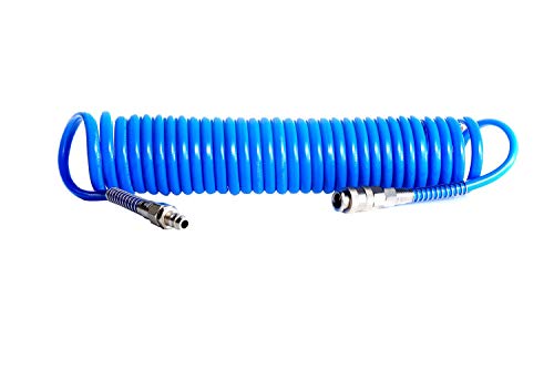 IMPLOTEX Druckluftschlauch Spiralschlauch - Länge 8 Meter - max.10bar von IMPLOTEX