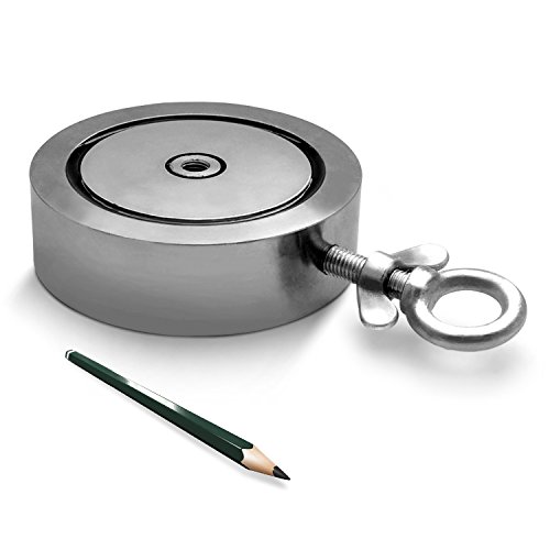 Neodym-Suchmagnet Bergemagnet bis zu 900KG 2 Bohrungen N45 vernickelt Magnetangeln, Suchmagnet:136mm 600KG - 900KG Neodym-Suchmagnet Bergemagnet bis zu 900KG 2 Bohrungen N45 vernickelt Magnetangeln, Suchmagnet:136mm 600KG - 900KG von IMPLOTEX