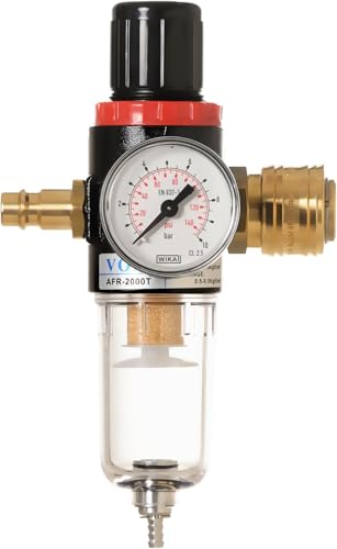 Steck-Druckminderer mit Partikelfilter und Wasserabscheider inkl. halbautomatischen Entwässerung von IMPLOTEX von IMPLOTEX