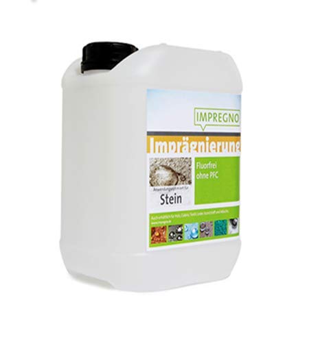 IMPREGNO Imprägnierung Stein 5 Liter Imprägniermittel Schutz fluorfrei. vegan von IMPREGNO