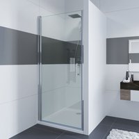 Duschabtrennung Duschtür Nischentür Drehtür & Schwingtür Duschkabine Duschwand aus 6mm esg Glas für Badezimmer Dusche 80x195cm - Impts von IMPTS