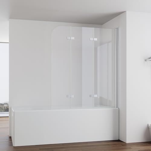 IMPTS 120x140cm Duschwand für Badewanne 3 teilig, Badewanne Glaswand Faltwand Duschtrennwand Faltbar Badewannenaufsatz Duschglaswand mit 6mm Nano Sicherheitsglas IMPTS 120x140cm Duschwand für Badewanne 3 teilig, Badewanne Glaswand Faltwand Duschtrennwand Faltbar Badewannenaufsatz Duschglaswand mit 6mm Nano Sicherheitsglas von IMPTS