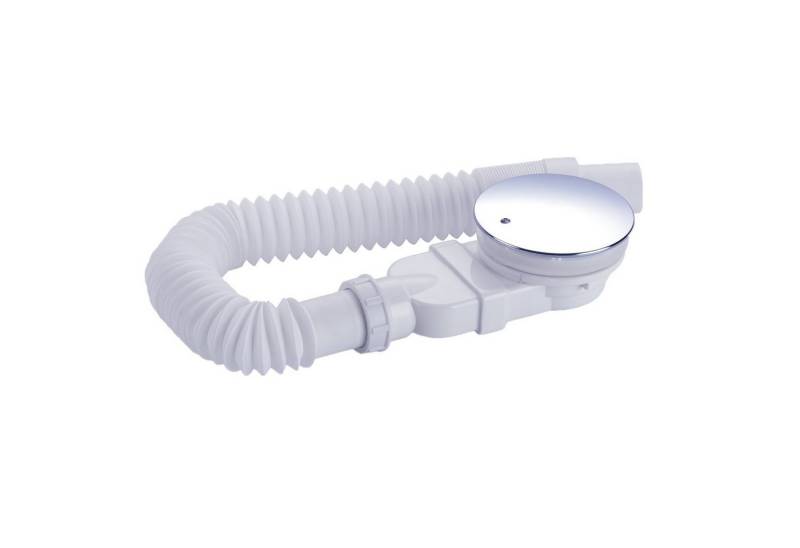 IMPTS Ablaufgarnitur extraflache ablaufgarnitur dusche 90mm (SET) Duschablauf mit Geruchsstop Haarsieb Flexschlauch von IMPTS