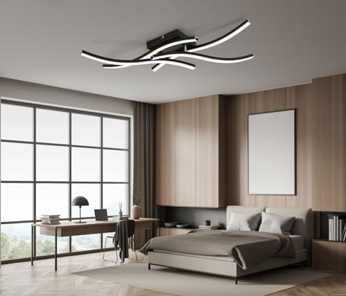 IMPTS Deckenlampe LED Deckenleuchte Modern Wohnzimmerlampe Deckenbeleuchtung mit 4 integrierte LED 21W 980Lumen Warmweiß 3000K Ideal für Wohnzimmer Schlafzimmer Küche Flur Balkon von IMPTS