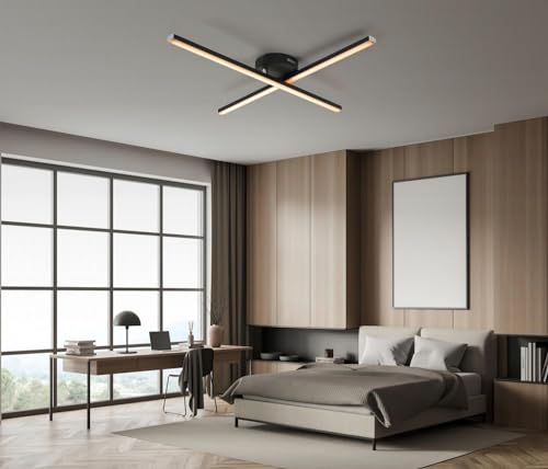 IMPTS Deckenleuchte LED Deckenlampe Modern Wohnzimmerlampe Deckenbeleuchtung mit 2 integrierte LED 11W 500Lumen Warmweiß 3000K Ideal für Wohnzimmer Schlafzimmer Küche Flur Balkon von IMPTS