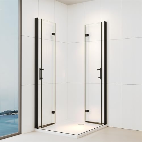 IMPTS Duschkabine 75x100x195cm Eckeinstieg Schwarz Dusche 180º Falttür Duschwand Duschabtrennung 6mm ESG Glas Duschtür für Badezimmer, ohne Duschtasse IMPTS Duschkabine 75x100x195cm Eckeinstieg Schwarz Dusche 180º Falttür Duschwand Duschabtrennung 6mm ESG Glas Duschtür für Badezimmer, ohne Duschtasse von IMPTS