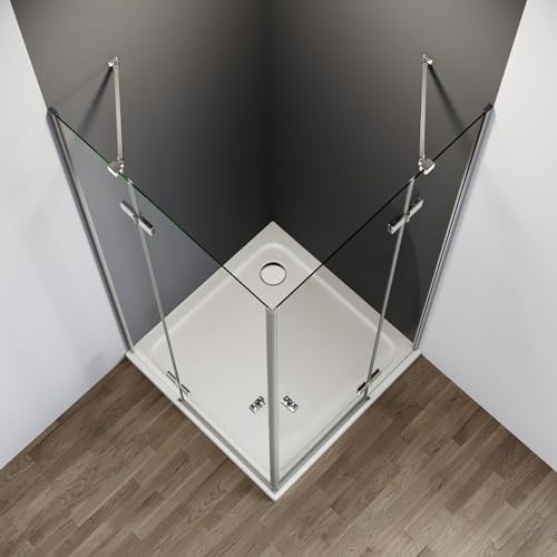 IMPTS Duschkabine Eckeinstieg 90X90cm Doppelt Falttür Falttürkabine Duschtür Duschabtrennung mit Diagonalen Sicherheitsstange 6mm ESG Glas Höhe 185 cm, OHNE Duschwanne und Ablaufgarnitur IMPTS Duschkabine Eckeinstieg 90X90cm Doppelt Falttür Falttürkabine Duschtür Duschabtrennung mit Diagonalen Sicherheitsstange 6mm ESG Glas Höhe 185 cm, OHNE Duschwanne und Ablaufgarnitur von IMPTS