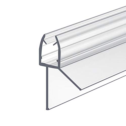 IMPTS Duschtür Dichtung 100 cm für 5mm 6mm Glastür Stärken Duschleiste für Duschkabine Wasserabweisende Duschdichtung Duschkabinen-Dichtung Transparent (1 Stück) von IMPTS