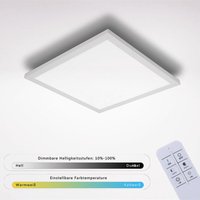 Led Panel Flach Deckenleuchte Deckenlampe Warmweiss für Büro Küche Badezimmer Wohnzimmer 30 x 30cm 3000K-6500K dimmbar mit Fernbedienung - Impts von IMPTS