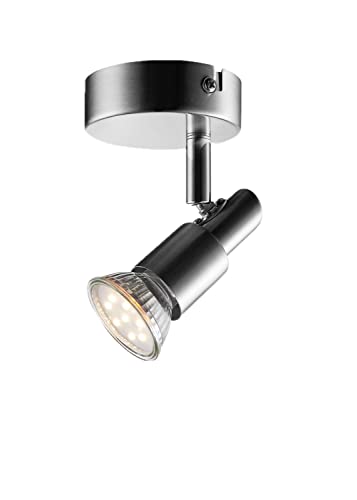 IMPTS LED Deckenleuchte Deckenlampe, 1-flammig Dreh- und schwenkbar 3W GU10 230V IP20 Metall Warmweiß, für Küche Wohnzimmer Schlafzimmer von IMPTS