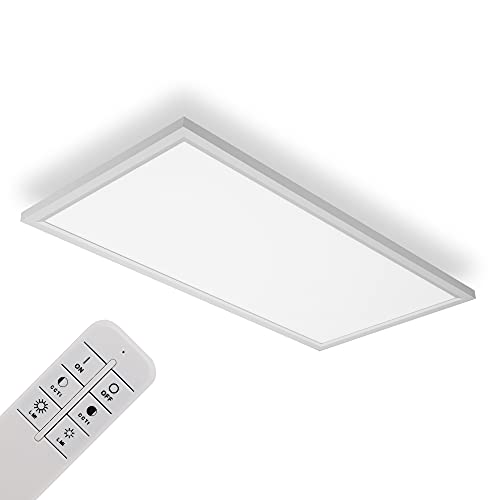 IMPTS LED Deckenleuchte Panel dimmbar 30x60 cm, 30W Ultra Flache Deckenpanel Lampe, indirekter Deckenbeleuchtung, Farbtemperatur mit Fernbedienung einstellbar, Schlafzimmer Wohnzimmer Küche 3000-6500K von IMPTS