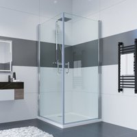 Impts - Duschkabine Eckeinstieg Doppelt Duschtür Duschabtrennung Duschwand Dusche 75x100x195cm ohne Duschtasse Impts - Duschkabine Eckeinstieg Doppelt Duschtür Duschabtrennung Duschwand Dusche 75x100x195cm ohne Duschtasse von IMPTS