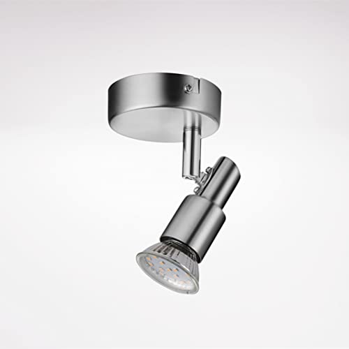 IMPTS LED Deckenleuchte Deckenstrahler 1 flammig I Wohnzimmerlampe I Deckenlampe I Wandlampe I Deckenspot I 1er Spotleuchte I Inkl. 3W GU10 (1 Spot)… von IMPTS