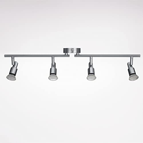 IMPTS LED Deckenstrahler 4-flammig Deckenleuchte Wohnzimmerlampe Deckenlampe Deckenspot 4er Spotleuchte I 3W GU10 (4er Spot)… von IMPTS