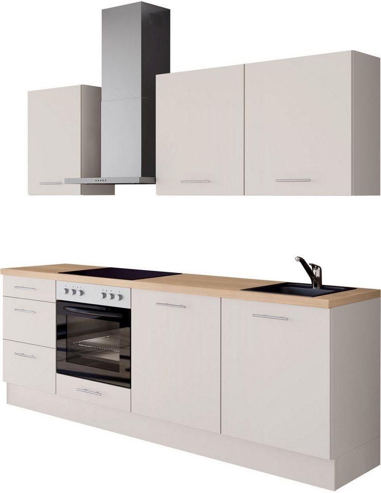 IMPULS KÜCHEN Küchenzeile "Kopenhagen", Ausrichtung wählbar, Schubkästen mit Soft-Close, vormontiert, wahlweise mit E-Geräten, Breite 220 cm IMPULS KÜCHEN Küchenzeile "Kopenhagen", Ausrichtung wählbar, Schubkästen mit Soft-Close, vormontiert, wahlweise mit E-Geräten, Breite 220 cm von IMPULS KÜCHEN