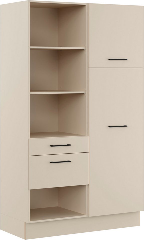 IMPULS KÜCHEN Mehrzweckschrank-Set Warschau, (3-St., Getränkekistenschrank und Seitenschrank, Breite 120 cm), Vielfältige Varianten verfügbar, kombinierbar mit anderen Artikeln von IMPULS KÜCHEN