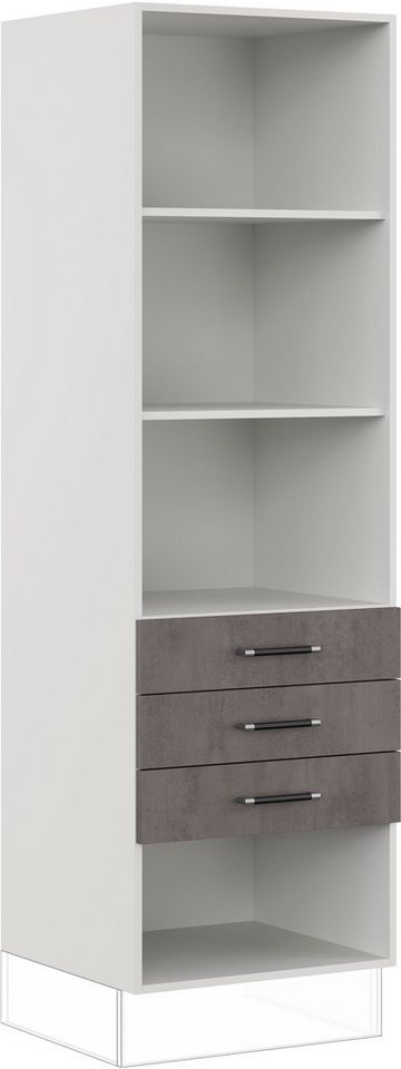IMPULS KÜCHEN Seitenschrank "Prag", Breite/Höhe: 60/190,7 cm, mit Soft-Close vormontiert, mit Schubkästen, mit verstellbaren Fachböden von IMPULS KÜCHEN